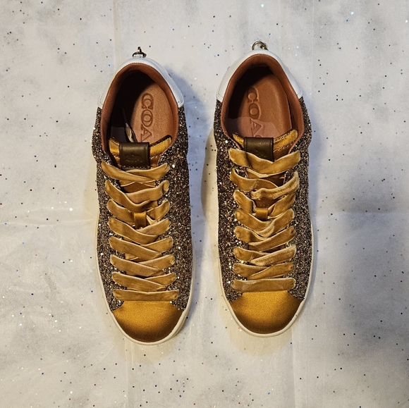 Coach Glitter Sneakers - Picture 1 of 9